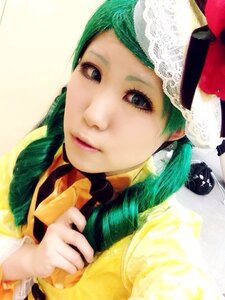 Rating: Safe Score: 0 Tags: 1girl green_hair hat kanaria lips looking_at_viewer solo twin_braids User: admin