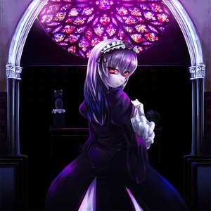 Rating: Safe Score: 0 Tags: 1girl asa_(swallowtail) bangs commentary_request dress eyebrows_visible_through_hair flower frills hair_between_eyes hairband image lolita_hairband long_hair long_sleeves looking_at_viewer looking_back pale_skin photoshop_(medium) red_eyes rozen_maiden smile solo stained_glass suigintou User: admin