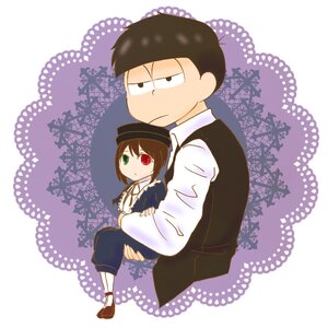 Rating: Safe Score: 0 Tags: 1boy 1girl bangs black_headwear brown_hair full_body green_eyes hat heterochromia image long_sleeves looking_at_viewer pants red_eyes shoes siblings solo souseiseki white_shirt User: admin