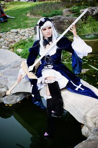 Rating: Safe Score: 0 Tags: 1girl breasts cleavage dress frills long_hair sitting solo suigintou tree white_hair User: admin