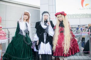 Rating: Safe Score: 0 Tags: 6+girls black_legwear blonde_hair closed_eyes dress frills hat long_hair long_sleeves multiple_cosplay multiple_girls pantyhose skirt smile standing tagme User: admin