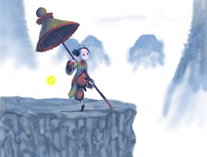 Rating: Safe Score: 0 Tags: 1girl blurry chinese_clothes depth_of_field holding holding_umbrella image kanaria motion_blur outdoors snow solo standing umbrella User: admin