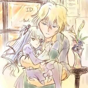 Rating: Safe Score: 0 Tags: 1boy 1girl barasuishou blonde_hair blue_eyes carrying couple dress flower image long_hair long_sleeves princess_carry rose solo very_long_hair User: admin