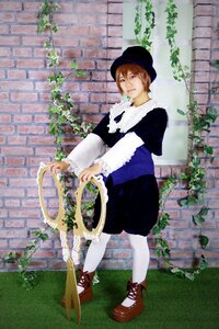 Rating: Safe Score: 0 Tags: 1boy brick brick_wall brown_hair flower flower_pot hat ivy looking_at_viewer pavement plant potted_plant shoes solo souseiseki standing tiles vines white_legwear User: admin