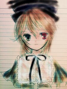 Rating: Safe Score: 0 Tags: 1girl auto_tagged closed_mouth eyebrows_visible_through_hair hat heterochromia image looking_at_viewer red_eyes short_hair simple_background solo souseiseki User: admin