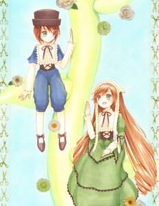 Rating: Safe Score: 0 Tags: 2girls :d blue_dress brown_hair dress flower frills green_dress green_eyes hat head_scarf heterochromia image long_hair long_sleeves looking_at_viewer multiple_girls open_mouth pair red_eyes rose short_hair siblings sisters smile souseiseki suiseiseki top_hat twins very_long_hair User: admin