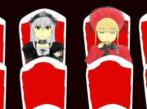Rating: Safe Score: 0 Tags: 2girls auto_tagged blonde_hair dress flower frills hairband image kotatsu long_hair long_sleeves multiple_girls pair rose shinku smile suigintou table User: admin