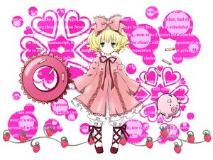 Rating: Safe Score: 0 Tags: 1girl apple blonde_hair bloomers bow cake cherry cross-laced_footwear dress flower food frills fruit full_body green_eyes hair_bow heart hina_ichigo hinaichigo image long_sleeves looking_at_viewer object_namesake pink_bow pink_dress ribbon short_hair smile solo standing strawberry strawberry_print striped white_legwear User: admin