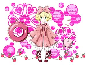 Rating: Safe Score: 0 Tags: 1girl apple blonde_hair bloomers bow cake cherry cross-laced_footwear dress flower food frills fruit full_body green_eyes hair_bow heart hina_ichigo hinaichigo image long_sleeves looking_at_viewer object_namesake pink_bow pink_dress ribbon short_hair smile solo standing strawberry strawberry_print striped white_legwear User: admin