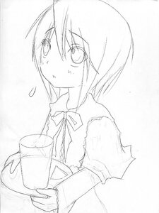 Rating: Safe Score: 0 Tags: 1girl greyscale holding image looking_at_viewer monochrome short_hair solo souseiseki torn_clothes upper_body User: admin
