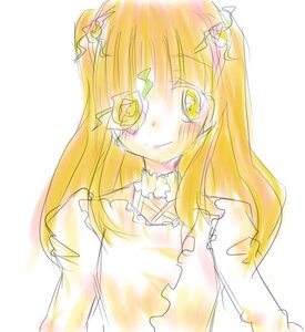 Rating: Safe Score: 0 Tags: 1girl choker dress flower image kirakishou long_hair orange_hair rose sketch smile solo striped vertical_stripes yellow_bow yellow_eyes User: admin
