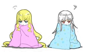 Rating: Safe Score: 0 Tags: 2girls blonde_hair blue_eyes image long_hair multiple_girls pair pajamas red_eyes shinku simple_background sitting sleepy spoken_squiggle squiggle suigintou very_long_hair white_background white_hair User: admin