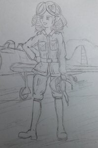 Rating: Safe Score: 0 Tags: 2girls boots curly_hair greyscale hair_ornament hinaichigo image monochrome multiple_girls short_hair sketch solo traditional_media User: admin