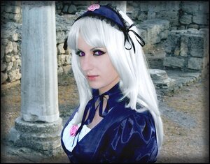Rating: Safe Score: 0 Tags: 1girl black_ribbon choker flower hairband letterboxed lips lolita_hairband long_hair makeup photo purple_eyes ribbon rose silver_hair solo suigintou traditional_media water User: admin