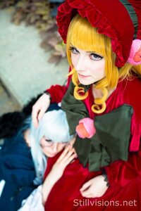 Rating: Safe Score: 0 Tags: blonde_hair blue_eyes blurry blurry_background blurry_foreground bonnet cake depth_of_field figure food fruit motion_blur multiple_cosplay multiple_girls photo shinku tagme User: admin