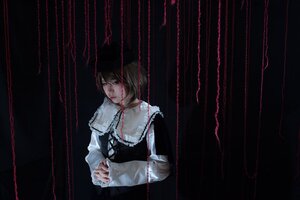 Rating: Safe Score: 0 Tags: 1girl black_dress blood blood_on_face bloody_clothes dress expressionless long_sleeves short_hair solo souseiseki upper_body User: admin