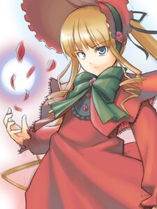 Rating: Safe Score: 0 Tags: 1girl blonde_hair blue_eyes bonnet bow bowtie cowboy_shot dress flower glowing green_bow green_neckwear hat image jingai_modoki long_hair long_sleeves looking_at_viewer petals photoshop_(medium) red_dress rose rose_petals rozen_maiden shinku sidelocks solo standing twintails very_long_hair User: admin