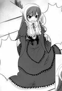 Rating: Safe Score: 0 Tags: 1girl blush dress emphasis_lines eyebrows_visible_through_hair greyscale halftone halftone_background image long_hair long_sleeves monochrome open_mouth polka_dot polka_dot_background polka_dot_dress polka_dot_legwear solo suiseiseki unmoving_pattern User: admin