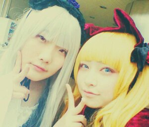 Rating: Safe Score: 0 Tags: 2girls auto_tagged bangs blonde_hair blue_eyes blunt_bangs blurry bow closed_mouth depth_of_field flower hair_ornament lips long_hair looking_at_viewer multiple_cosplay multiple_girls rose smile tagme User: admin