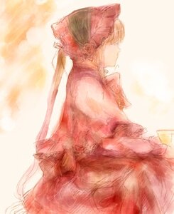 Rating: Safe Score: 0 Tags: 1girl blonde_hair bow dress hat image shinku short_hair solo wings User: admin