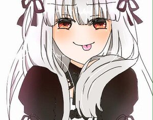 Rating: Safe Score: 0 Tags: 1girl :p bangs black_dress black_ribbon blush closed_mouth dress eyebrows_visible_through_hair hair_ribbon image long_hair looking_at_viewer red_eyes ribbon simple_background solo suigintou tongue tongue_out white_background User: admin