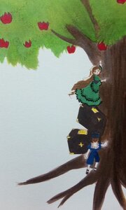 Rating: Safe Score: 0 Tags: auto_tagged brown_hair dress flower green_dress hat image long_hair multiple_girls pair souseiseki standing suiseiseki tree User: admin