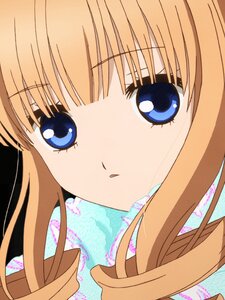 Rating: Safe Score: 0 Tags: 1 1girl bangs blonde_hair blue_eyes close-up eyebrows_visible_through_hair face image long_hair looking_at_viewer shinku solo User: admin
