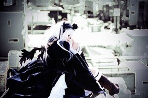 Rating: Safe Score: 0 Tags: 1boy 1girl boots building coat gloves long_hair solo suigintou weapon white_hair User: admin