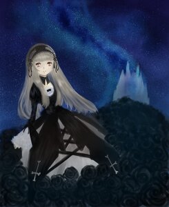 Rating: Safe Score: 0 Tags: 1girl black_flower black_rose dress flower hairband image lolita_hairband long_hair night night_sky pink_rose red_eyes rose shooting_star sky solo star_(sky) starry_sky suigintou very_long_hair white_flower white_rose User: admin