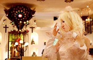 Rating: Safe Score: 0 Tags: 1girl blurry christmas christmas_ornaments christmas_tree closed_eyes depth_of_field indoors kirakishou long_hair solo star_(symbol) upper_body white_hair User: admin