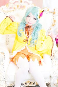 Rating: Safe Score: 0 Tags: 1girl aqua_hair bass_clef beamed_eighth_notes beamed_sixteenth_notes blurry blurry_background blurry_foreground depth_of_field dress eighth_note flower frills hair_flower hair_ornament instrument kanaria keyboard_(instrument) long_hair musical_note personification photo piano quarter_note sheet_music sitting smile solo staff_(music) thighhighs treble_clef wide_sleeves yellow_dress User: admin