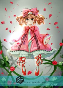 Rating: Safe Score: 0 Tags: 1girl bow brown_hair dress flower frills green_eyes hair_bow hina_ichigo hinaichigo image pantyhose petals pink_bow pink_dress red_flower red_rose ribbon rose rose_petals short_hair solo User: admin