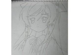 Rating: Safe Score: 0 Tags: 1girl braid dress flower greyscale hair_ornament image long_hair looking_at_viewer monochrome neck_ribbon ribbon solo suiseiseki traditional_media upper_body veil User: admin