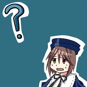 Rating: Safe Score: 0 Tags: 1girl bangs black_ribbon blue_dress brown_hair dress hat heterochromia image long_sleeves open_mouth red_eyes ribbon short_hair simple_background solo souseiseki suiseiseki sweatdrop User: admin