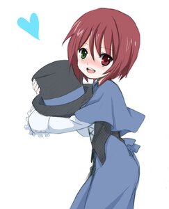 Rating: Safe Score: 0 Tags: 1girl auto_tagged bad_id bad_pixiv_id blue_dress blush bow brown_hair capelet dress green_eyes hat hat_removed headwear_removed heart heterochromia holding_clothes holding_hat ica image long_sleeves looking_at_viewer object_hug open_mouth red_eyes rozen_maiden short_hair smile solo souseiseki striped top_hat User: admin