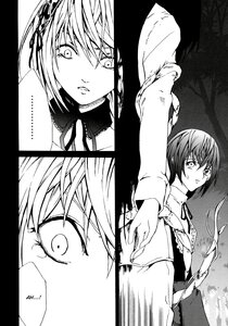 Rating: Safe Score: 0 Tags: ... 2girls comic doujinshi doujinshi_#13 dress greyscale hairband image long_hair monochrome multiple multiple_girls neck_ribbon ribbon spoken_ellipsis User: admin