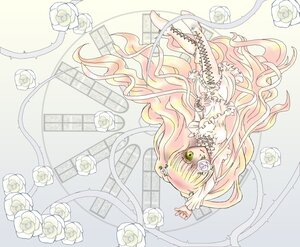 Rating: Safe Score: 0 Tags: 1girl blonde_hair dress eyepatch flower frills green_eyes hair_flower hair_ornament image kirakishou long_hair pink_rose rose solo thorns very_long_hair vines white_flower white_rose yellow_rose User: admin