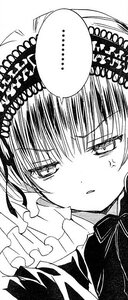 Rating: Safe Score: 0 Tags: ... 1girl anger_vein bangs comic dress eyebrows_visible_through_hair greyscale hairband image long_hair monochrome ribbon solo spoken_ellipsis suigintou User: admin