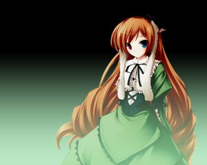 Rating: Safe Score: 0 Tags: 1girl auto_tagged black_ribbon brown_hair dress drill_hair frills green_dress heterochromia image long_hair long_sleeves looking_at_viewer red_eyes ribbon simple_background solo suiseiseki twin_drills very_long_hair User: admin