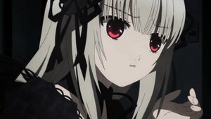 Rating: Safe Score: 0 Tags: 1girl bangs black_ribbon choker eyebrows_visible_through_hair hair_ribbon image long_hair looking_at_viewer parted_lips red_eyes ribbon solo suigintou User: admin