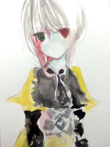 Rating: Safe Score: 0 Tags: 1girl green_eyes hariruri image solo souseiseki traditional_media upper_body User: admin