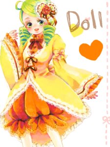 Rating: Safe Score: 0 Tags: 1girl ahoge blonde_hair bow dress drill_hair frills green_eyes green_hair hair_ornament heart heart_hair_ornament image kanaria long_sleeves open_mouth pantyhose smile solo twin_drills wide_sleeves User: admin