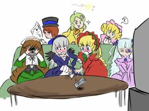 Rating: Safe Score: 0 Tags: 6+girls ? blonde_hair blue_eyes blush bonnet bow brown_hair dress drill_hair eyepatch green_dress green_eyes green_hair hat heterochromia hina_ichigo image kanaria long_sleeves multiple multiple_girls pink_bow shinku siblings silver_hair sisters souseiseki suigintou suiseiseki tagme top_hat twin_drills twins wings User: admin