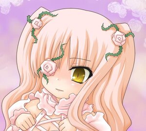 Rating: Safe Score: 0 Tags: 1girl blush flower image kirakishou long_hair long_sleeves pink_hair pink_rose rose solo thorns upper_body vines white_flower white_rose yellow_eyes User: admin