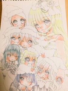 Rating: Safe Score: 0 Tags: 6+girls black_eyes blonde_hair blush bow dress flower hair_ornament hat image long_sleeves marker_(medium) multiple multiple_girls rose smile suigintou tagme traditional_media User: admin