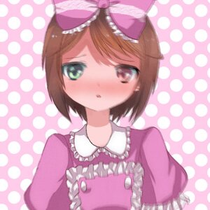 Rating: Safe Score: 0 Tags: 1girl bangs blush bow brown_hair circle color_guide dress frills green_eyes halftone halftone_background image looking_at_viewer mushroom pink_bow polka_dot polka_dot_background polka_dot_bikini polka_dot_bow polka_dot_bra polka_dot_dress polka_dot_legwear polka_dot_panties polka_dot_ribbon polka_dot_skirt polka_dot_swimsuit short_hair solo souseiseki strawberry_print unmoving_pattern upper_body User: admin
