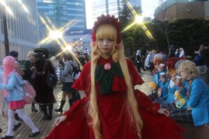 Rating: Safe Score: 0 Tags: 6+boys 6+girls blonde_hair blurry depth_of_field dress hat long_hair multiple_boys multiple_girls photo shinku solo User: admin