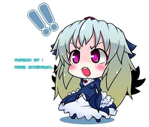 Rating: Safe Score: 0 Tags: ! 1girl blue_dress blush chibi dress image long_hair open_mouth ponytail purple_eyes solo striped suigintou User: admin