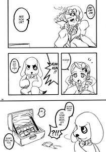 Rating: Safe Score: 0 Tags: !? 1boy bug comic doujinshi doujinshi_#130 english_text greyscale hair_ornament image insect monochrome multiple tail User: admin