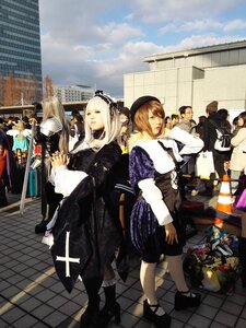 Rating: Safe Score: 0 Tags: 6+boys blonde_hair city closed_eyes cloud day dress fishnets hat jewelry long_hair multiple_boys multiple_cosplay multiple_girls pavement sky tagme User: admin